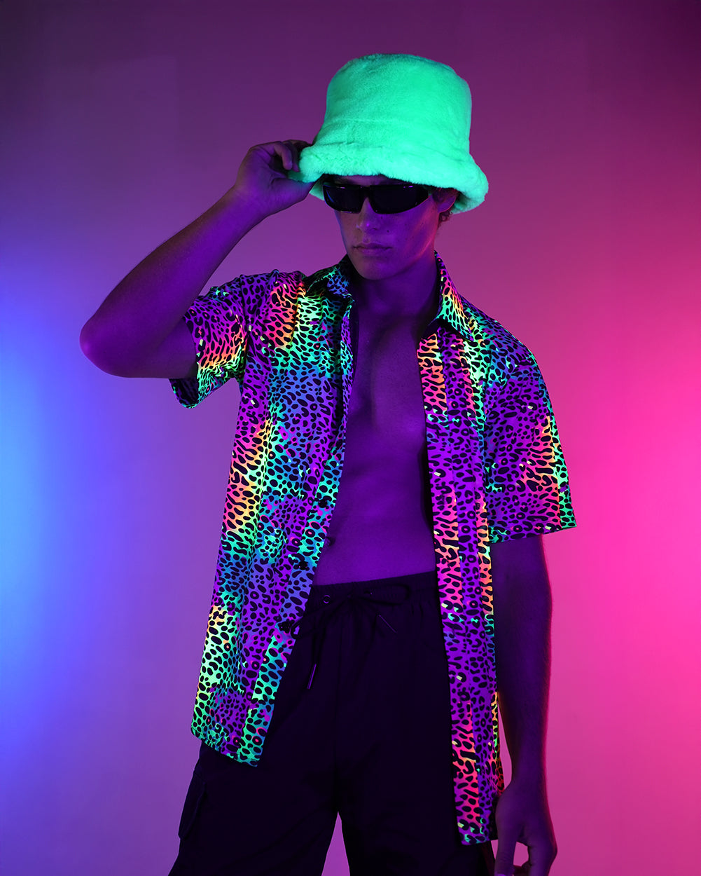 Cosmic Jungle Camp Shirt-Men