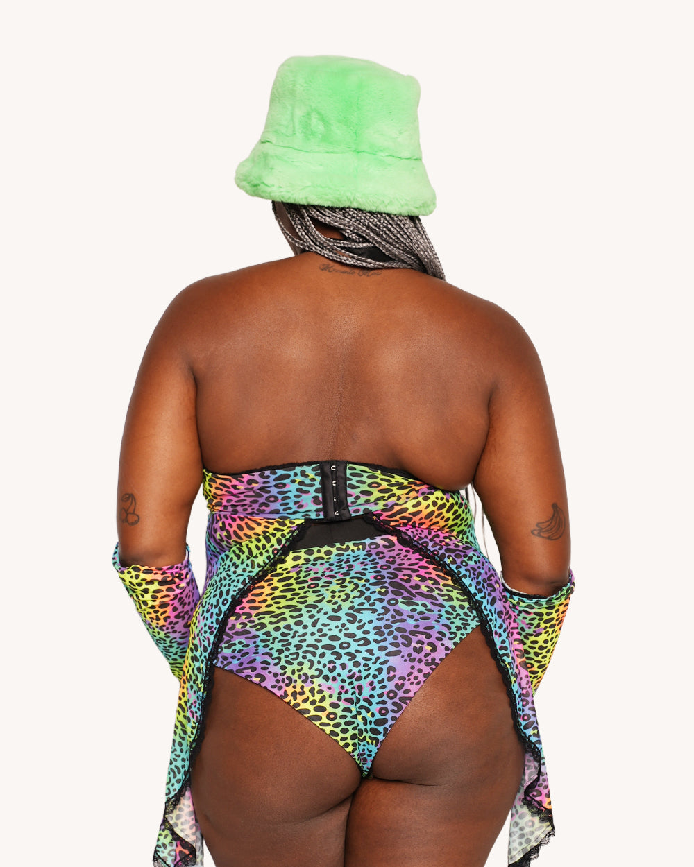 Cosmic Jungle Cascading Halter Top with Sleeves - Image 7