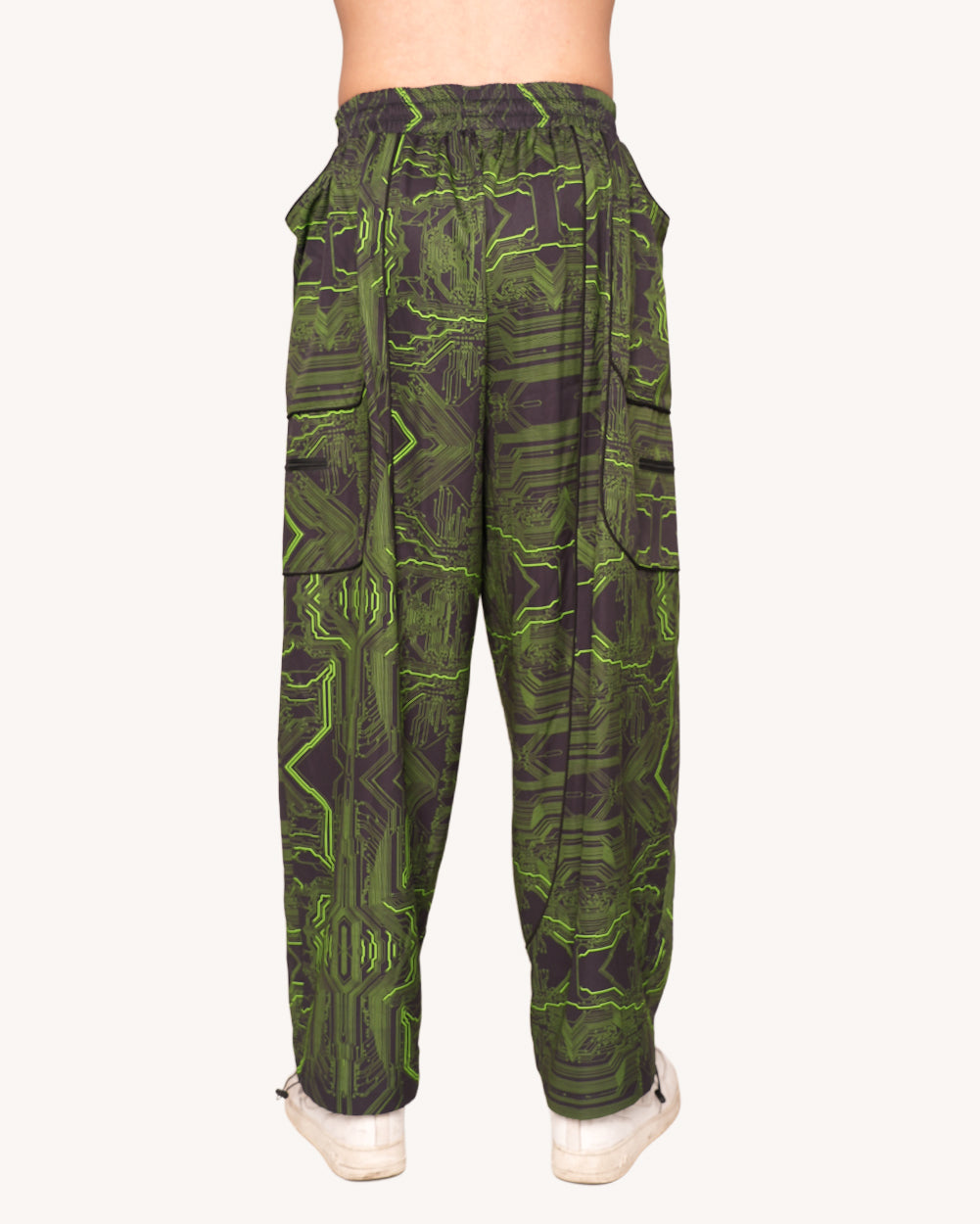 Cyber Matrix Harem Pants-Men