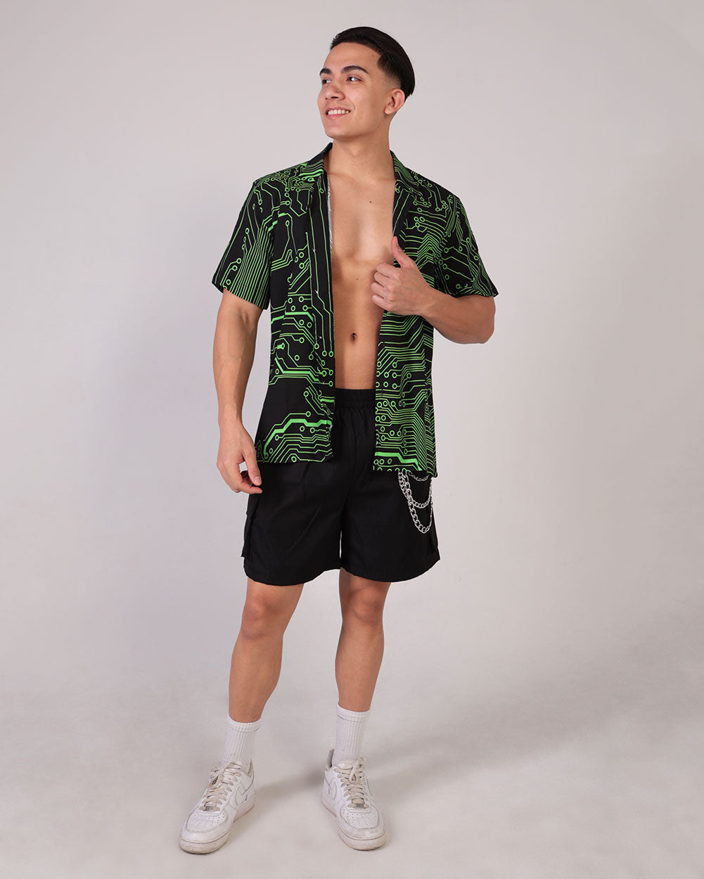 Cyber Matrix Men's Camp Shirt-Men