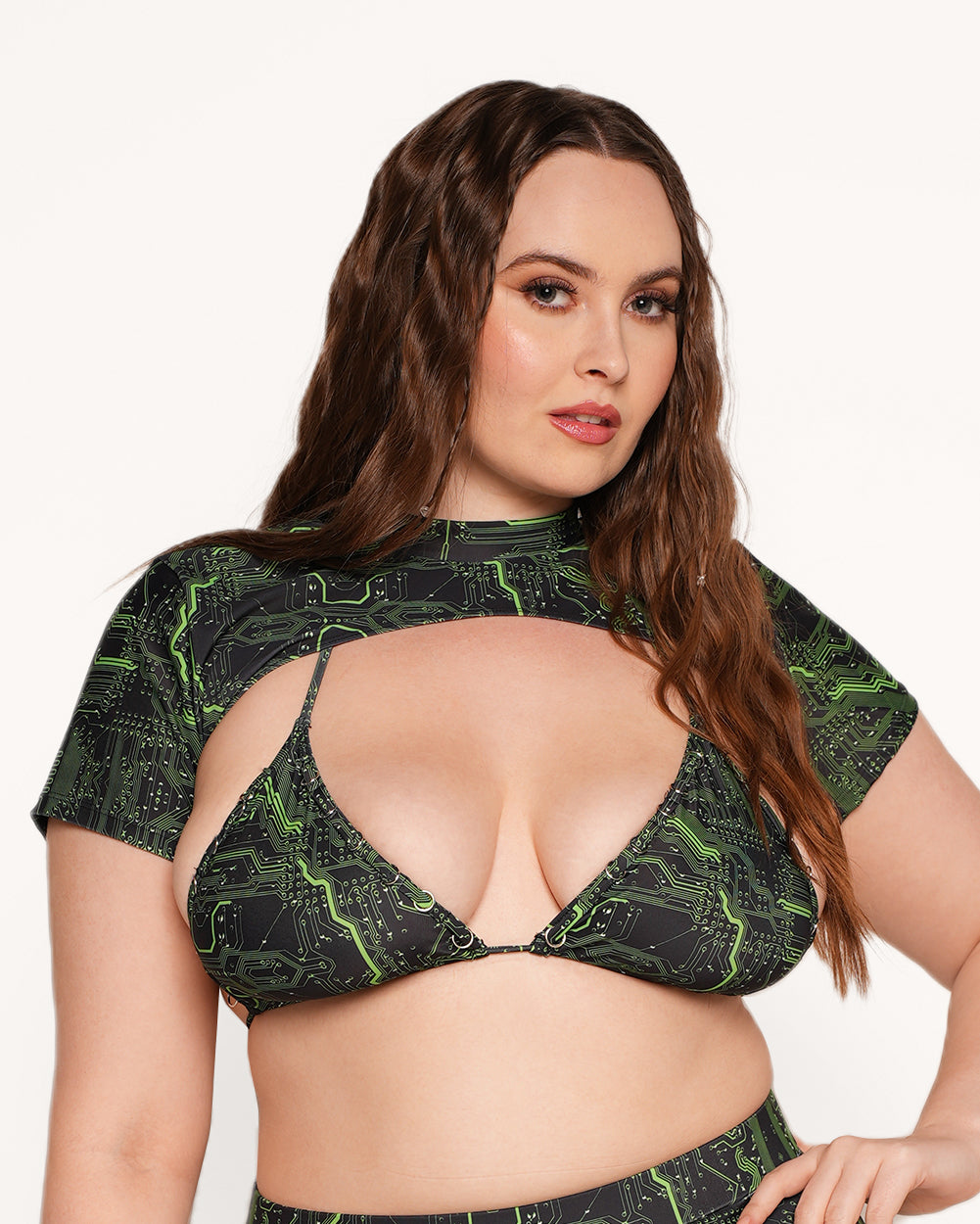 Cyber Matrix Ultra Cropped Top - Image 32055645470903