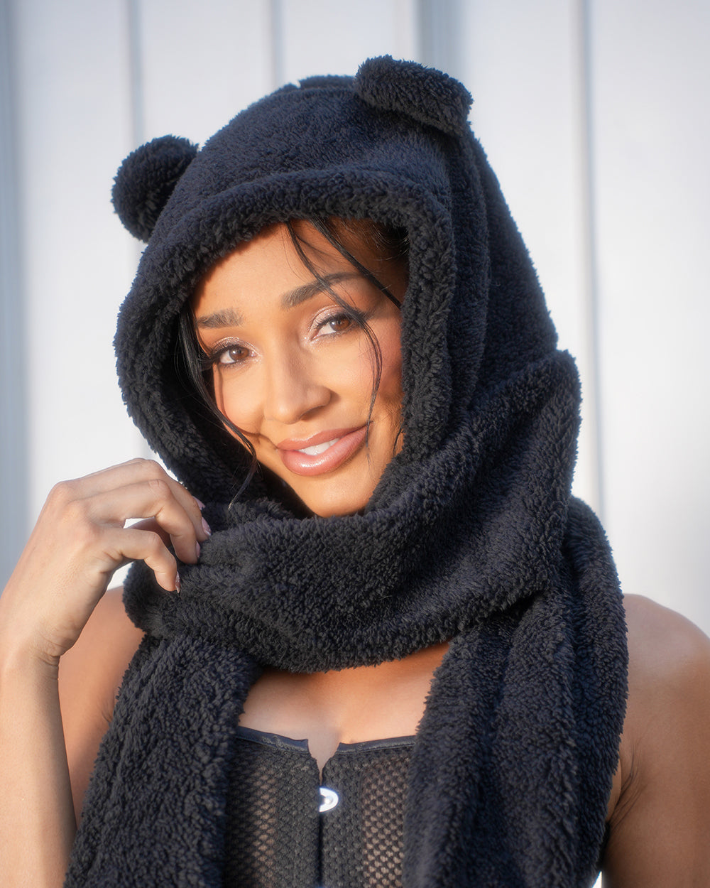 Rave Cub Bear Hat with Scarf - Image 33068429246647