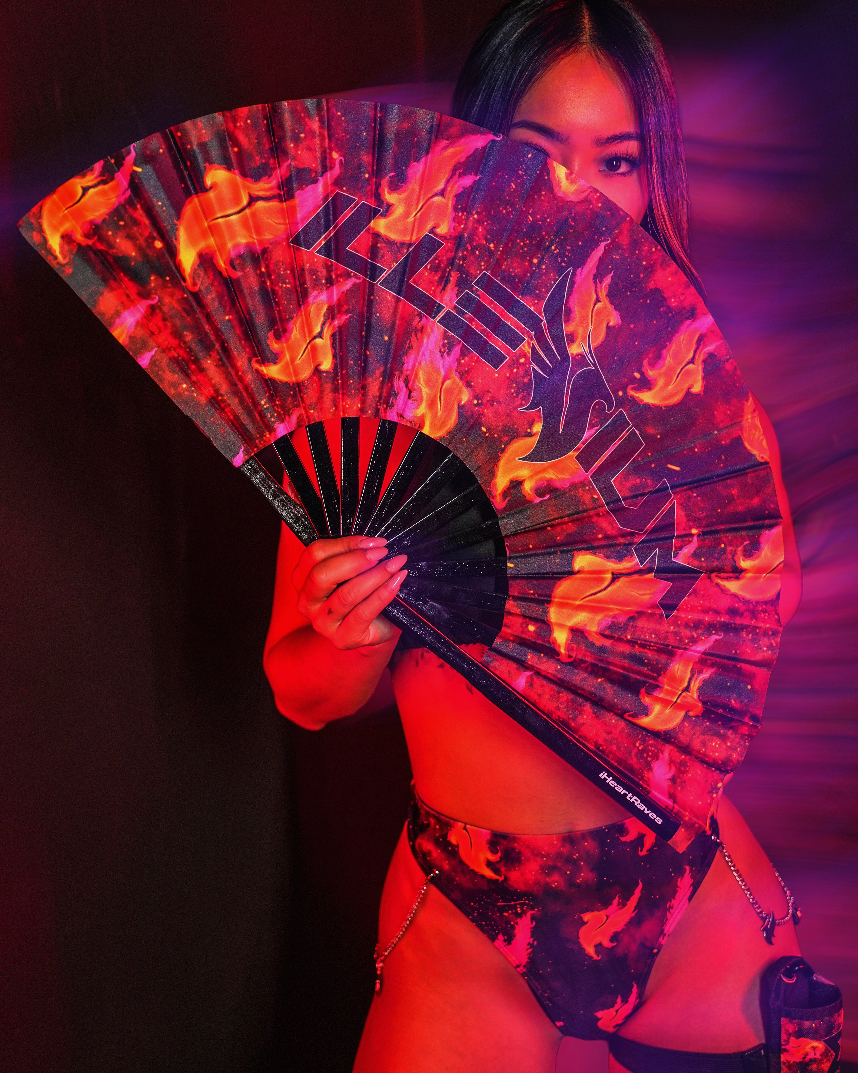 iHR x ILLENIUM From the Ashes Hand Fan - Image 33834004152503