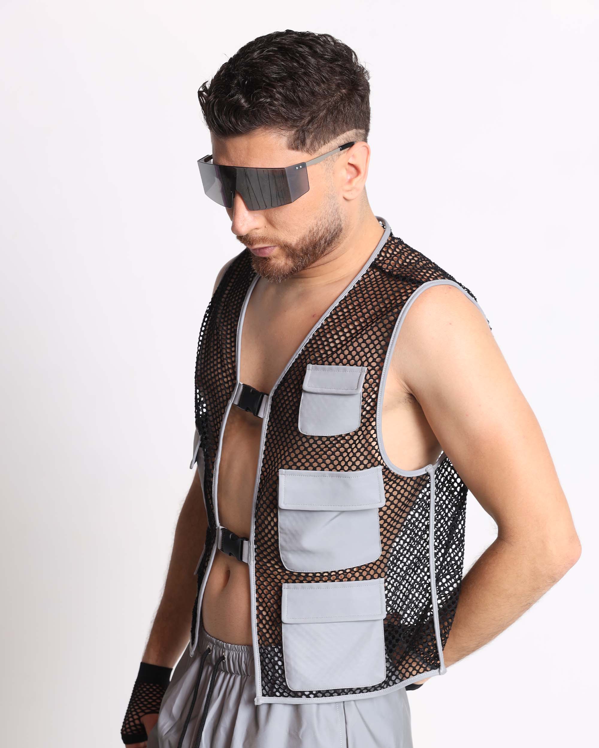 Delaying Tactic Reflective Fishnet Vest - Image 2