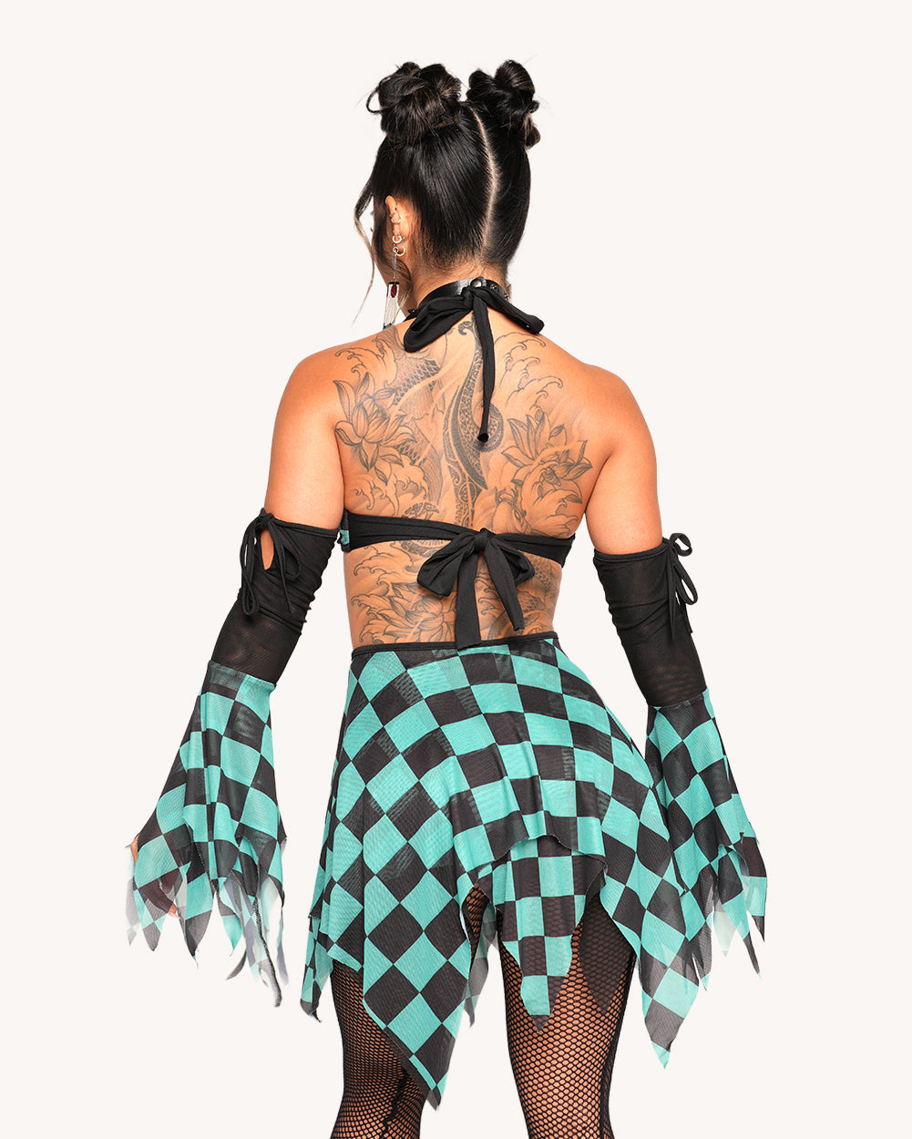 Demon's Mercy Mesh Dress with Sleeves - Image 33401819267255