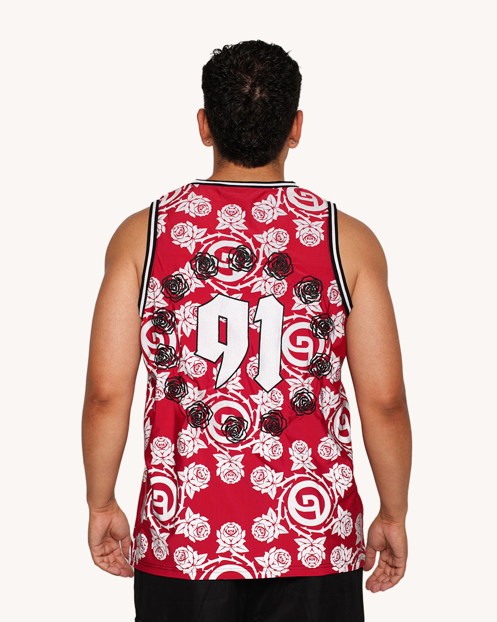 Deorro x iHR Silver Reflective Basketball Jersey - Image 2