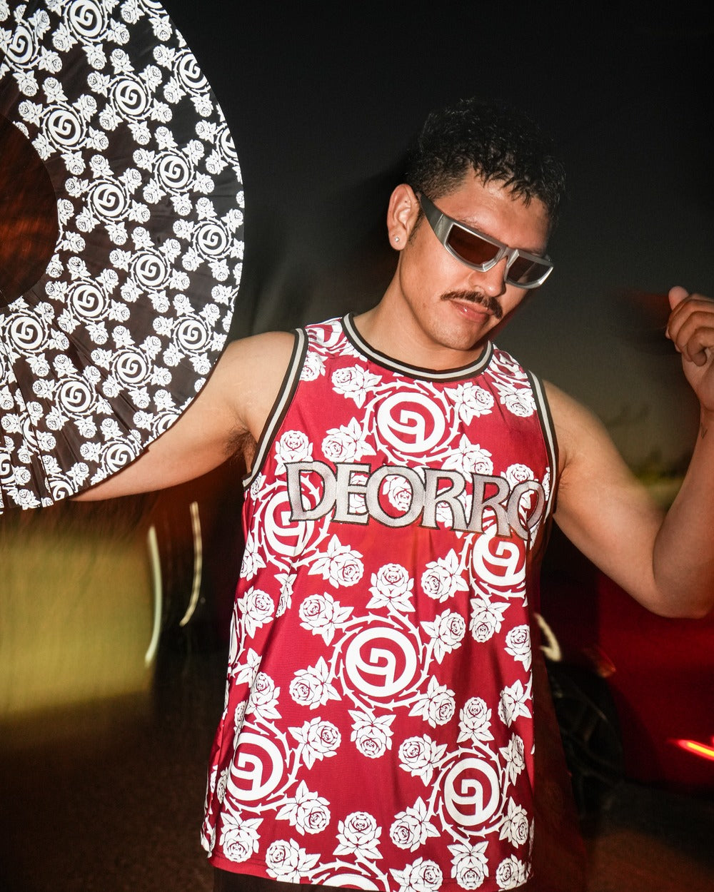 Deorro x iHR Silver Reflective Basketball Jersey - Image 38344114733239