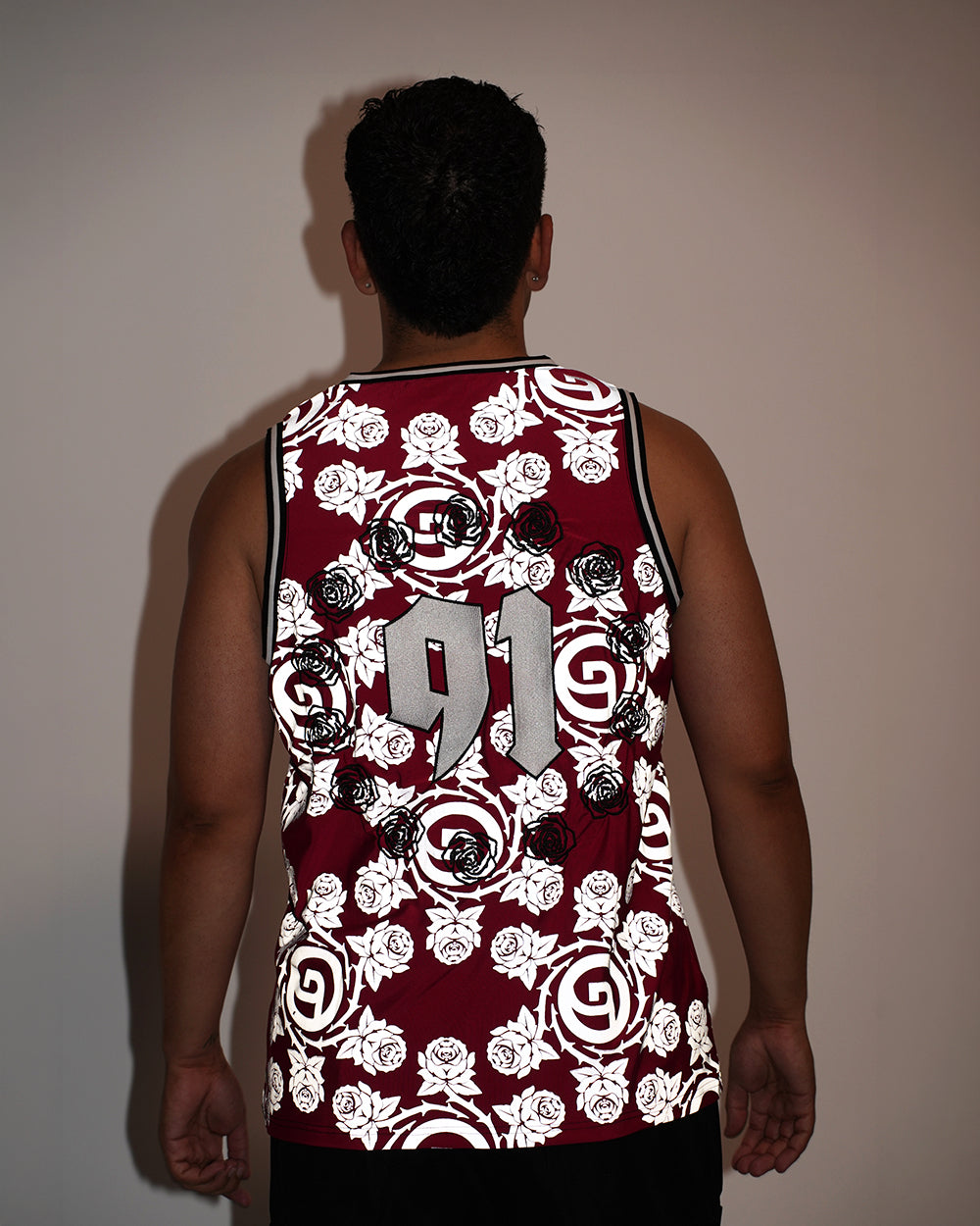 Deorro x iHR Silver Reflective Basketball Jersey - Image 4