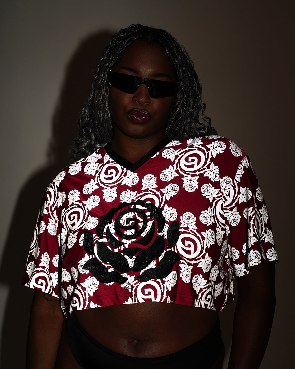 Deorro x iHR Silver Reflective Cropped Football Jersey - Image 8