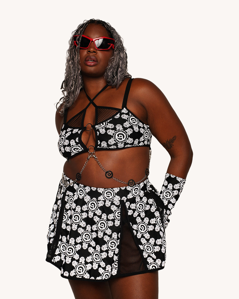Deorro x iHR Silver Reflective Halter Top - Image 8
