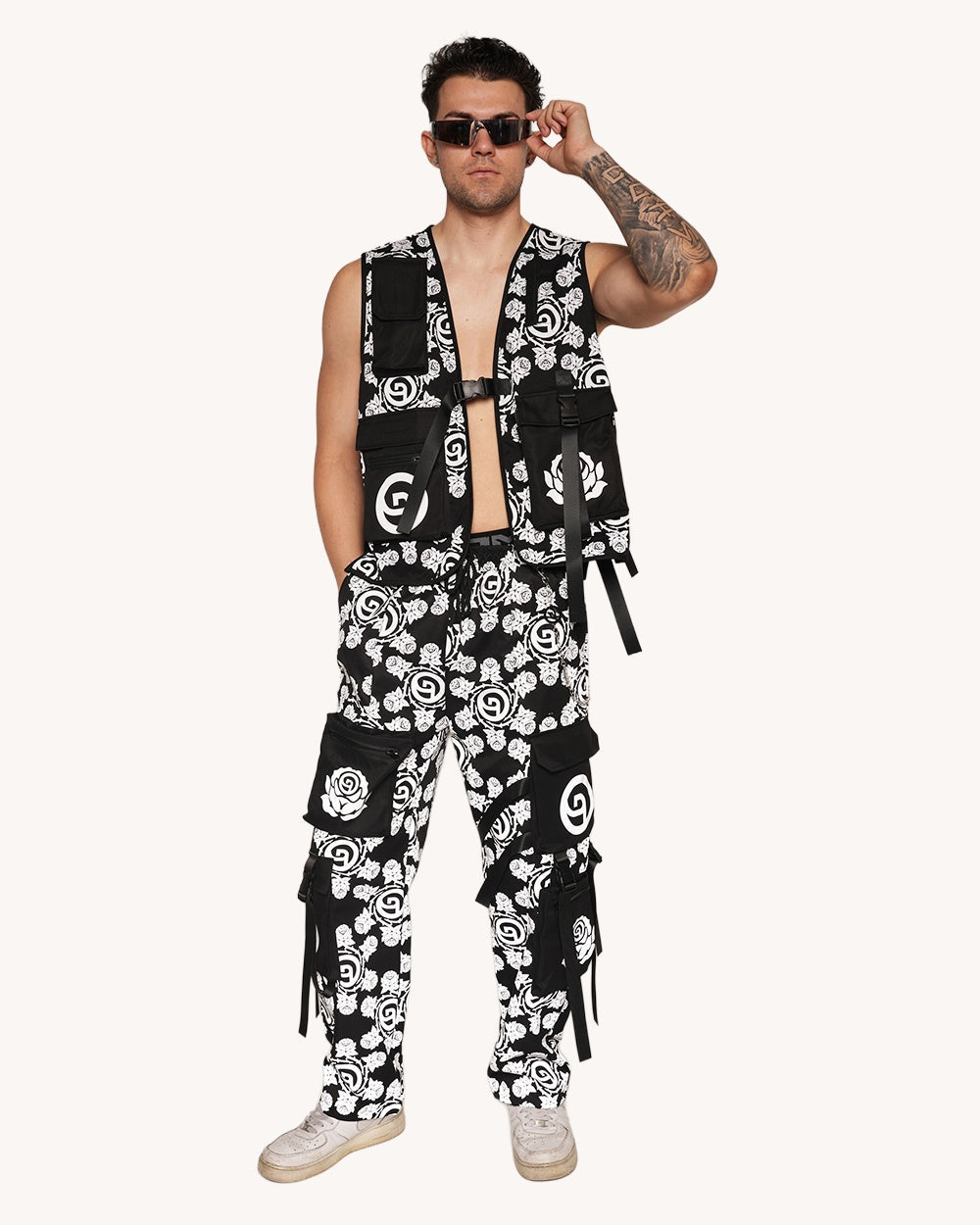 Deorro x iHR Silver Reflective Pants - Image 2
