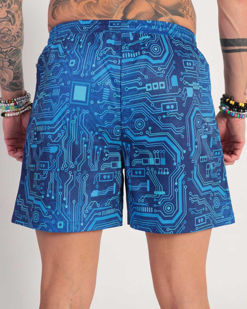 Digital Grid Men's Shorts - Image 34131986022583