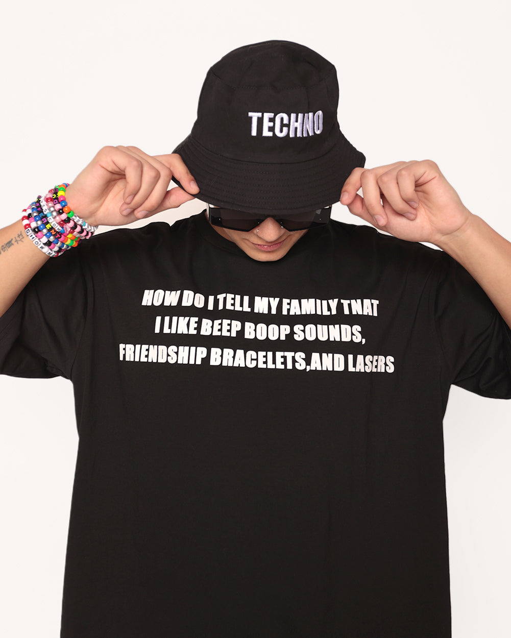 Techno Bucket Hat with Removable Wind Cord - Image 31783730380983