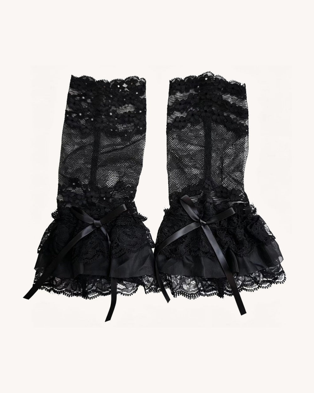 Dollhouse Lace Ruffle Gloves