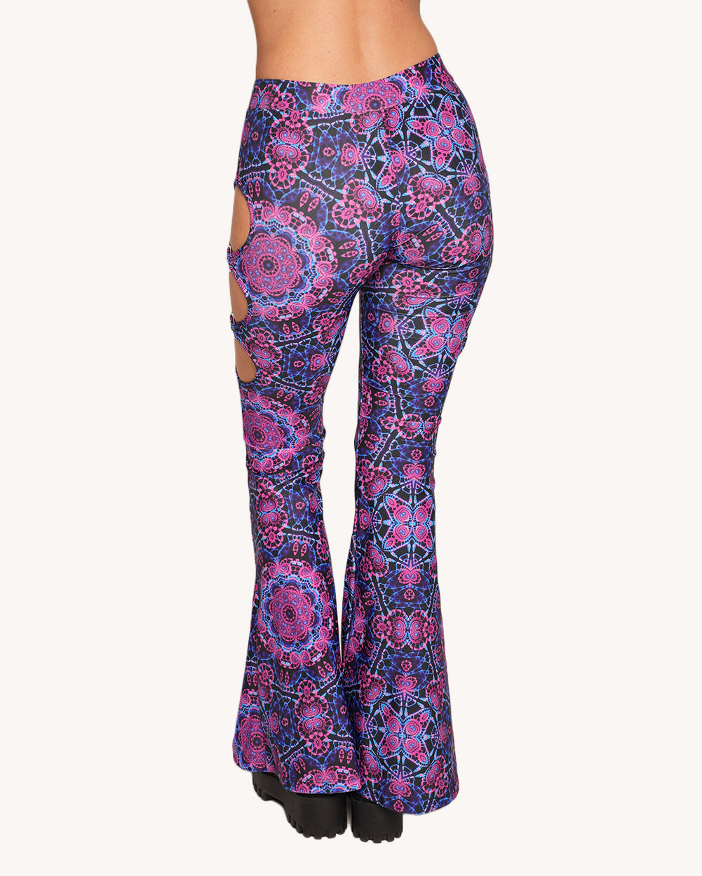 Dreamwave Cutout Bell Bottoms - Image 35057827578039