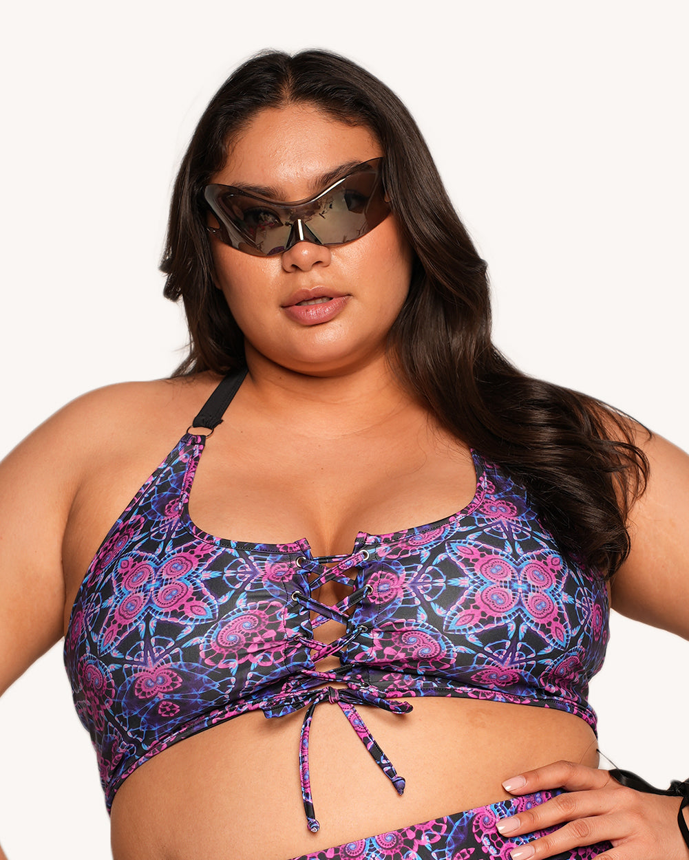 Dreamwave Lace Up Top - Image 35402634690743