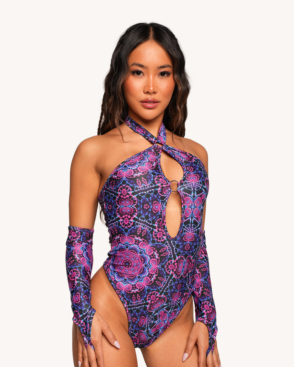 Dreamwave O-Ring Bodysuit with Sleeves - Image 35105454948535