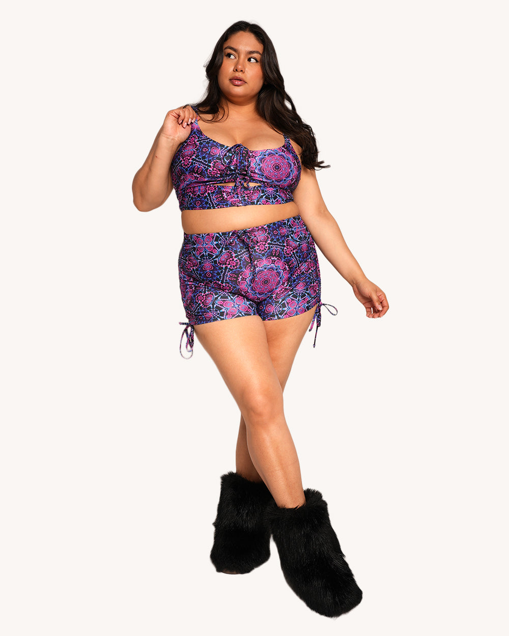 Dreamwave Ruched Booty Shorts - Image 5