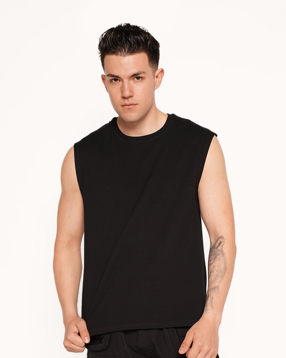 Dusk to Dawn Men's Cut Off Shirt-Men