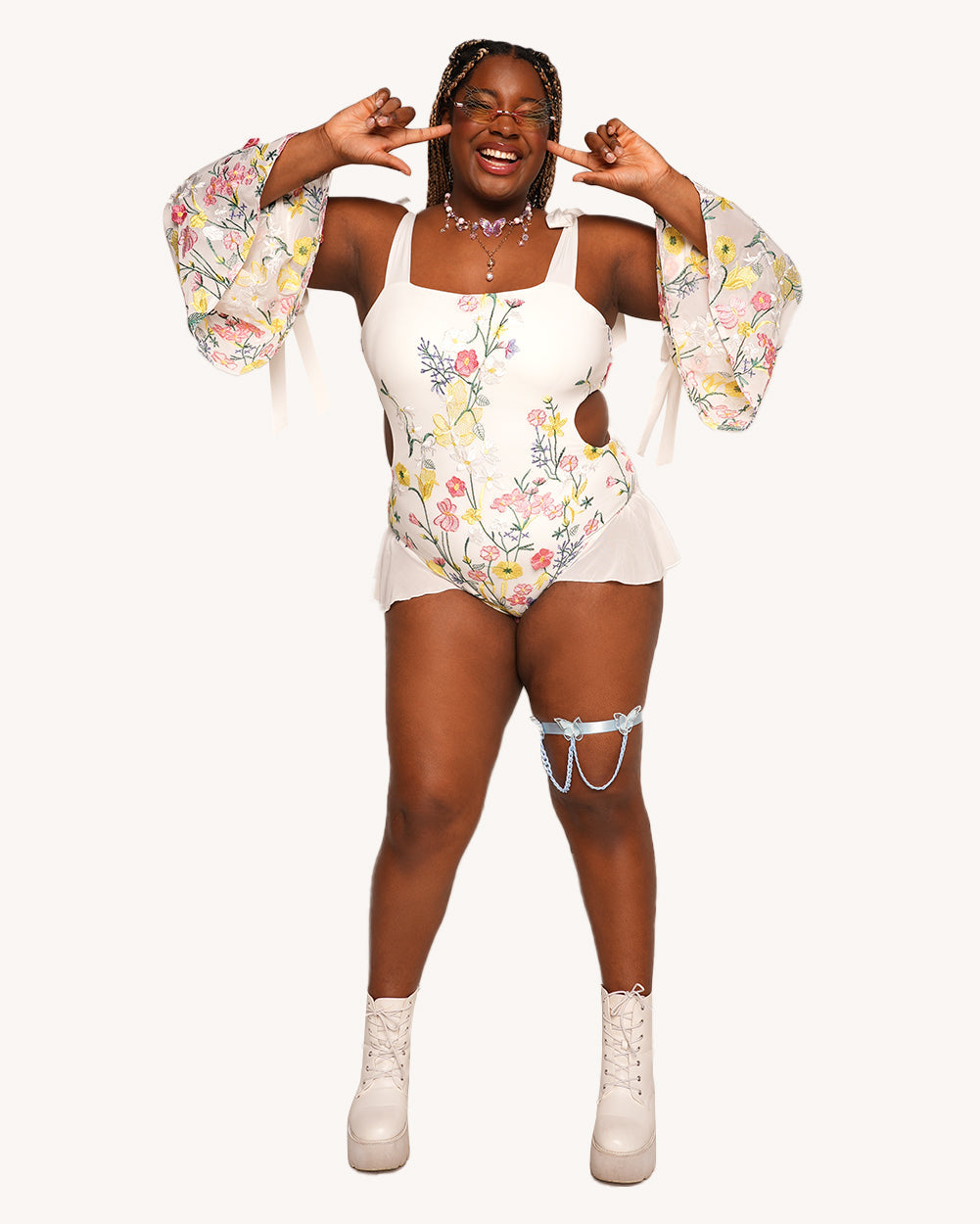 Electric Dream Bodysuit with Sleeves - Image 34131977994423