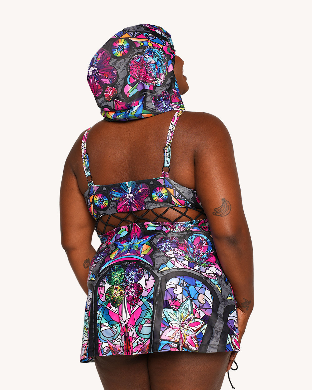 Ellie Paisley x iHR Neon Catherdral Dress Set - Image 33891378954423