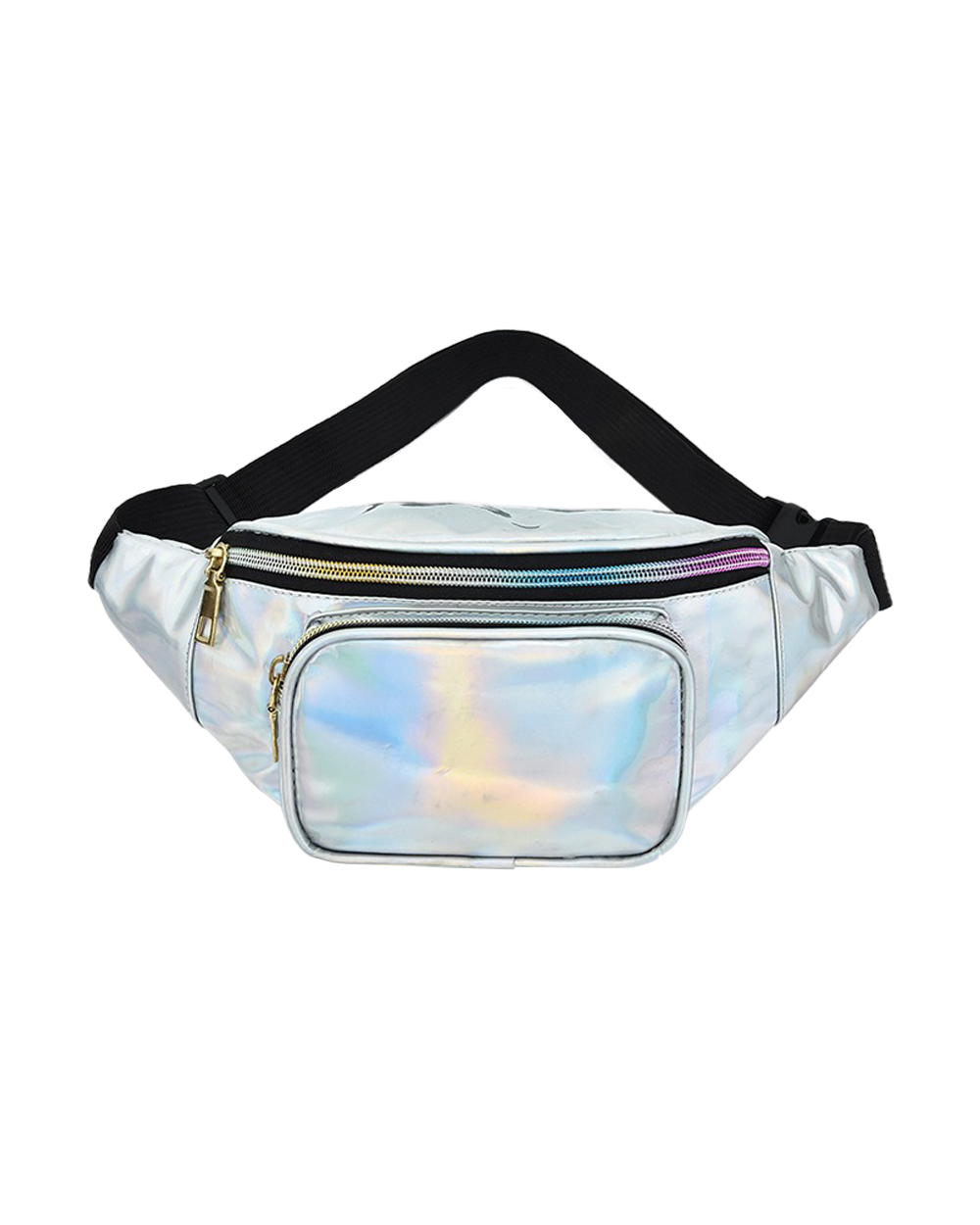 Enchanting Glow Holo Fanny Pack-Silver-Front