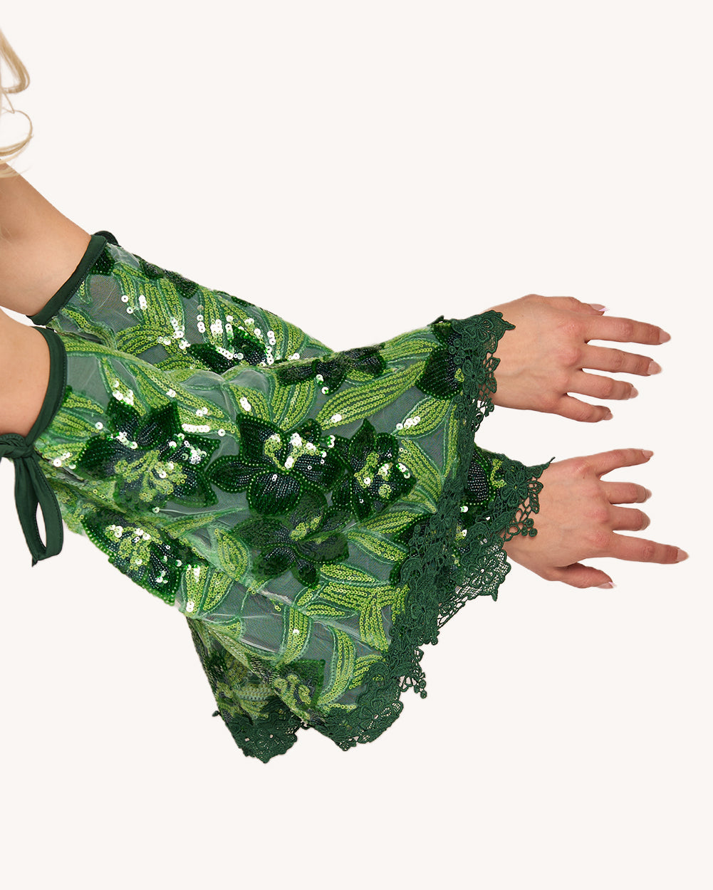 Fairytale Forest Floral Sequin Arm Sleeves - Image 36611484057783