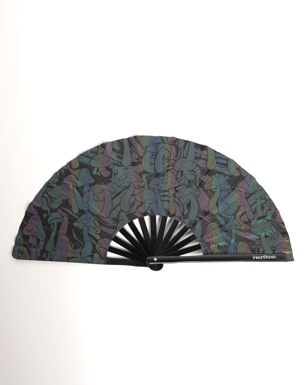 Fantastic Fungi Rainbow Reflective Hand Fan-Rainbow-Front