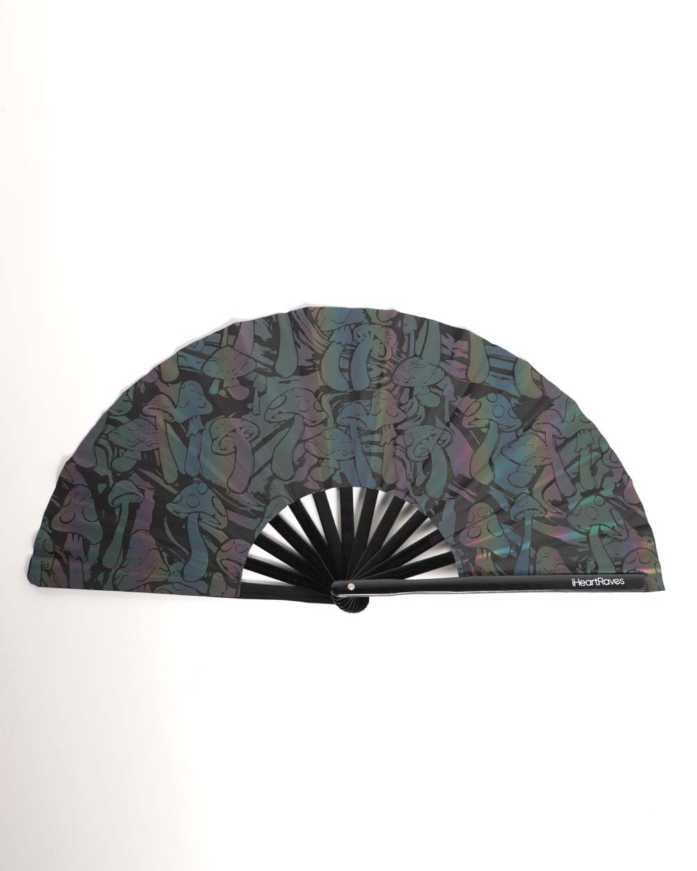 Fantastic Fungi Rainbow Reflective Hand Fan-Rainbow-Front