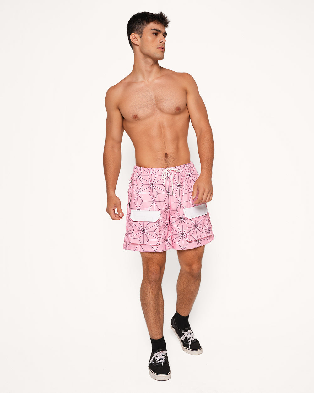 Feel the Rage Demon Slayer Cargo Shorts - Image 5