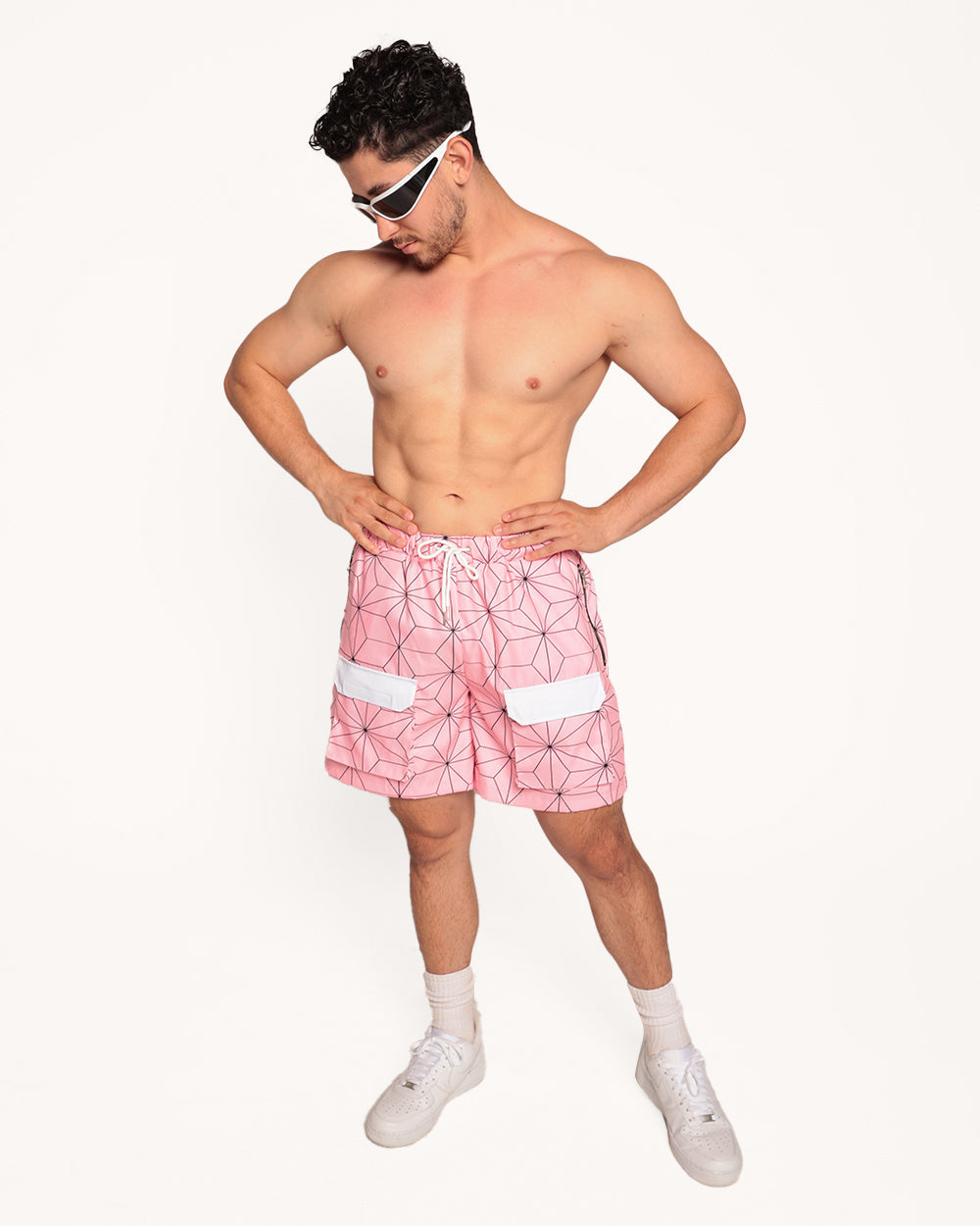 Feel the Rage Demon Slayer Cargo Shorts - Image 4