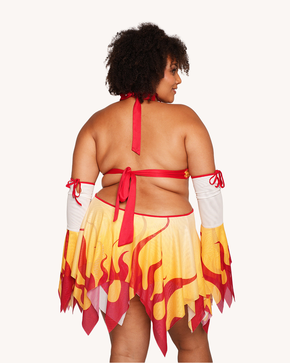 Fire Breathing Mesh Dress with Sleeves - Image 37045038284983