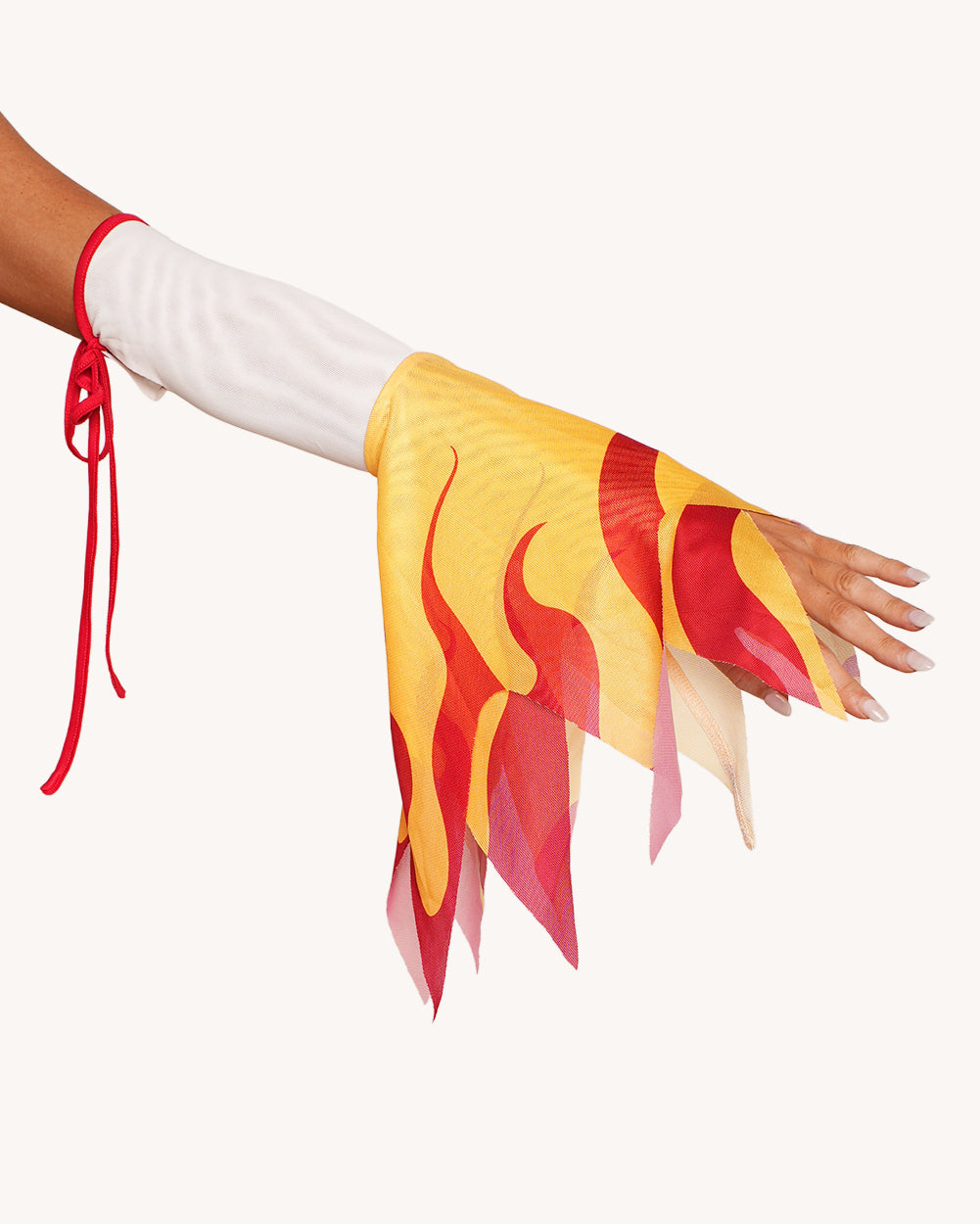 Fire Breathing Mesh Dress with Sleeves - Image 37045038448823