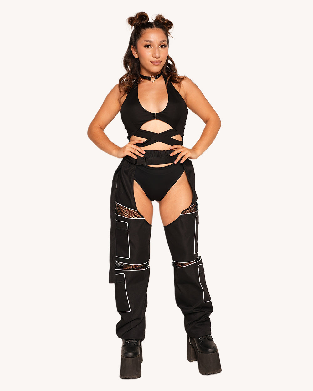 Flash Point Silver Reflective Chaps - Image 4