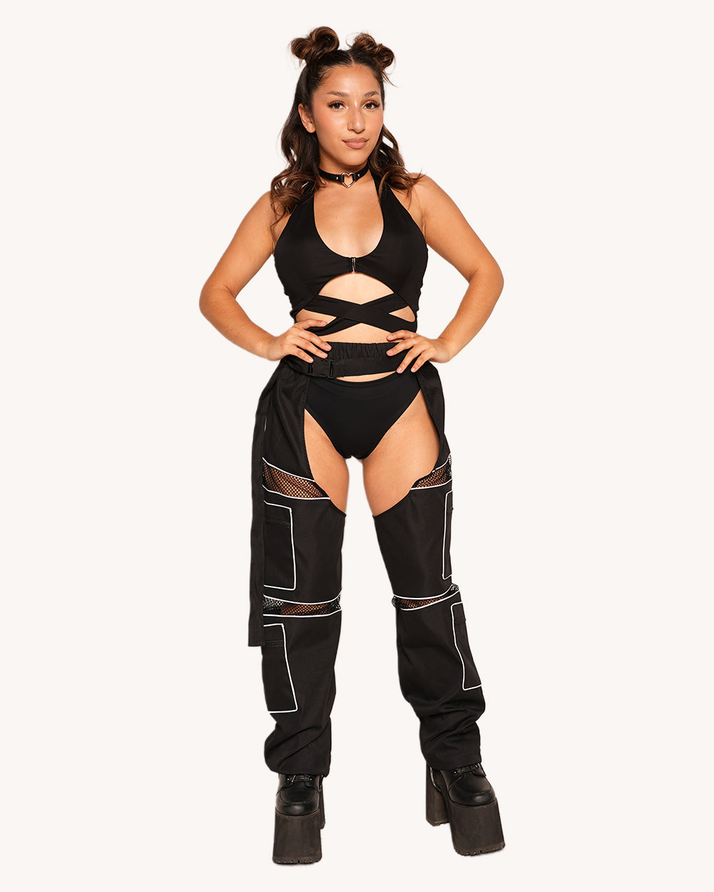 Flash Point Silver Reflective Chaps - Image 34065684037815