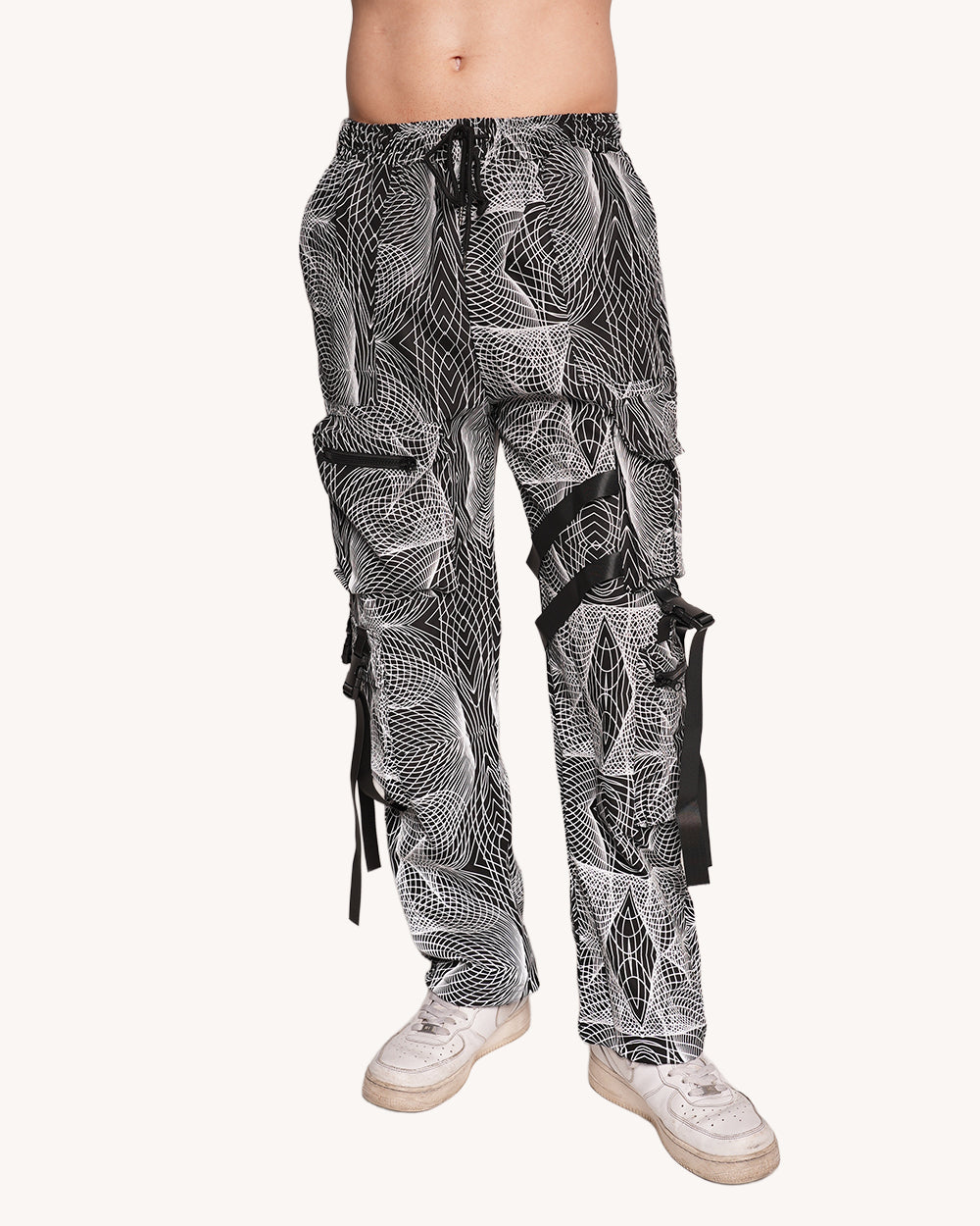 Flashbang Silver Reflective Cargo Joggers - Image 1