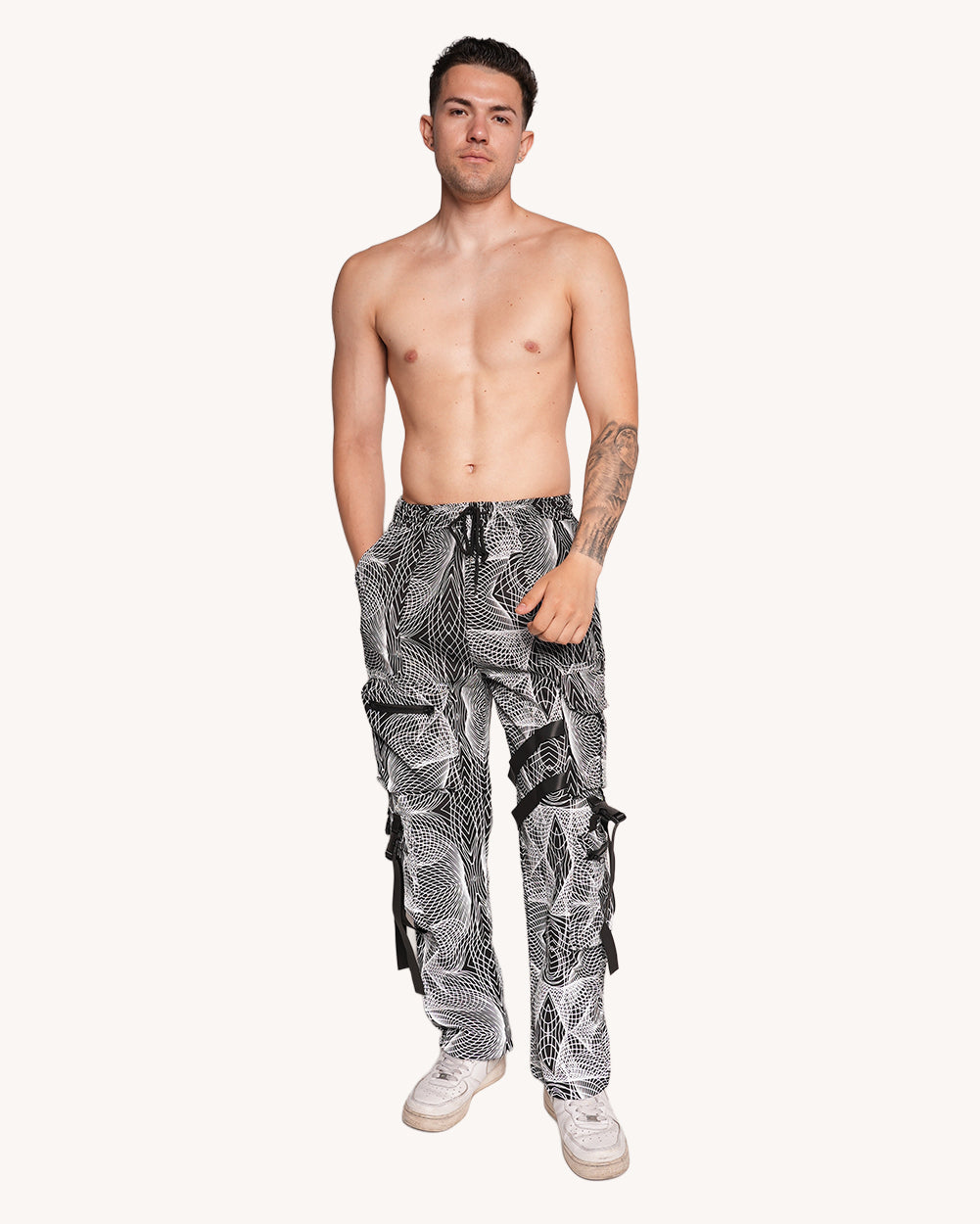 Flashbang Silver Reflective Cargo Joggers - Image 36324500242615