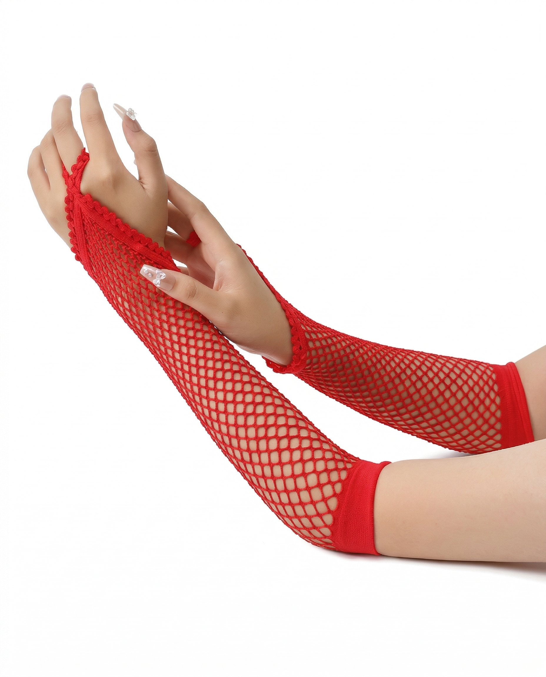 Flirty Behavior Fishnet Arm Warmers - Image 35219016351927