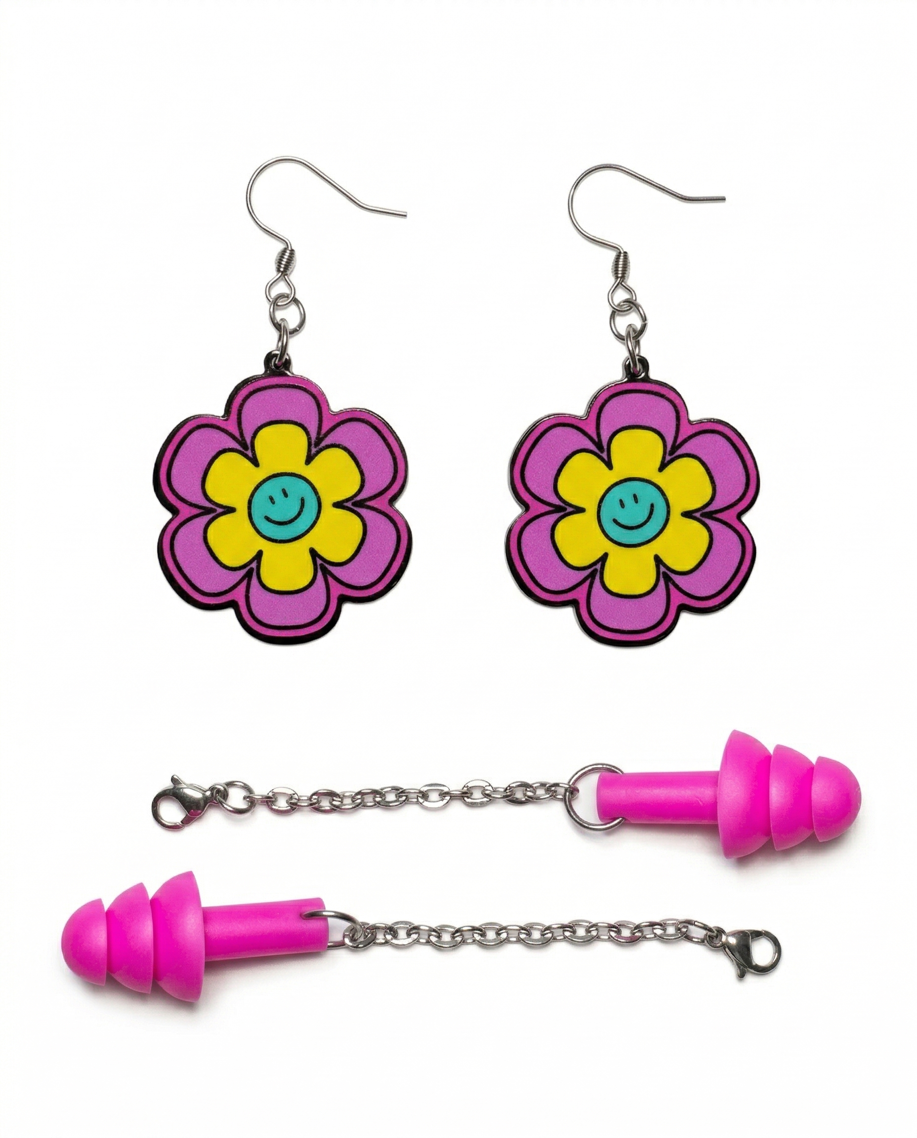 Flower_Power_Detachable_Ear_Plug_Earrings_Detached