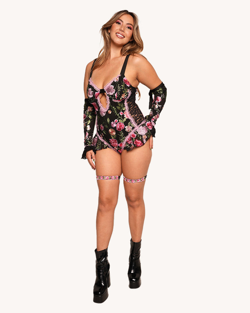 Forest Nymph Bodysuit with Sleeves - Image 2