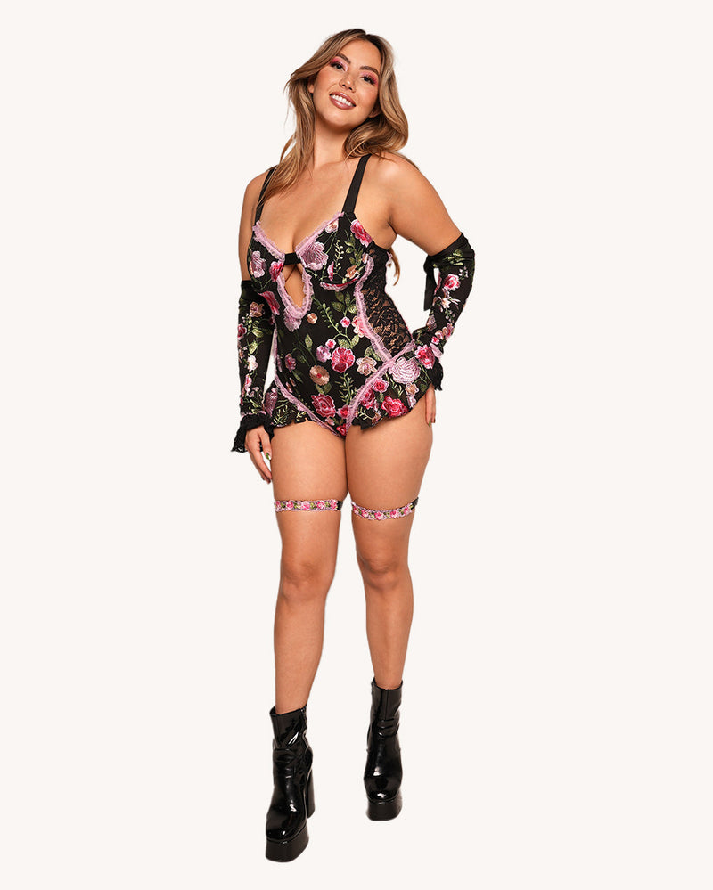 Forest Nymph Bodysuit with Sleeves - Image 33750769762487