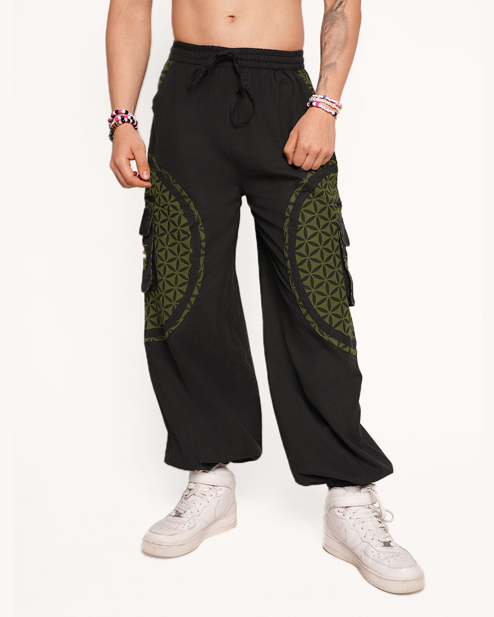 Full Wook Mode Unisex Harem Pants-Men
