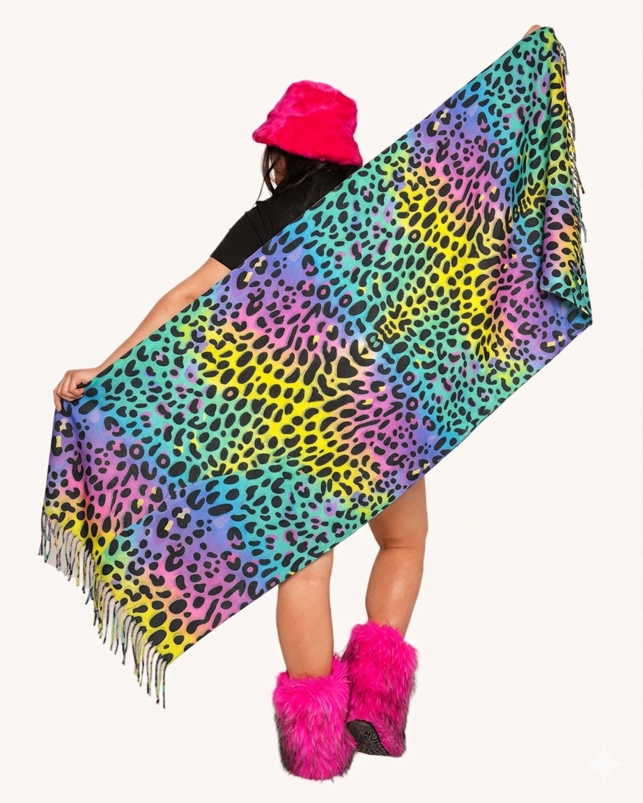 Cosmic Jungle Pashmina - Image 35176326889655