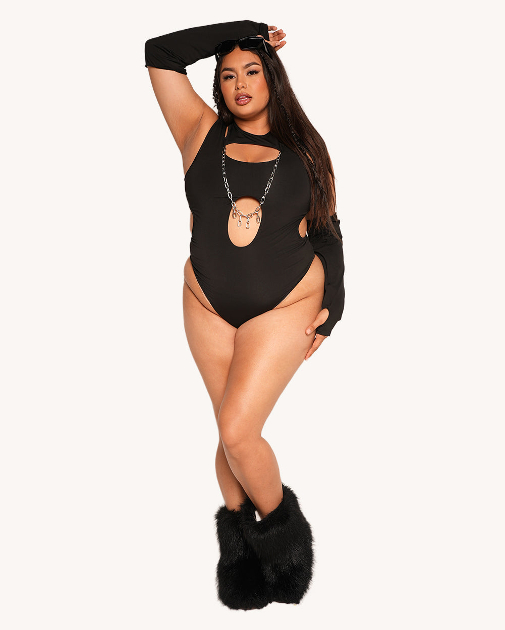 Getting Hyped Bodysuit with Sleeves - Image 33470655692983