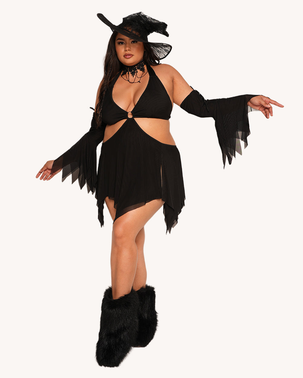 Getting Hyped Mesh Dress with Sleeves - Image 33470363730103