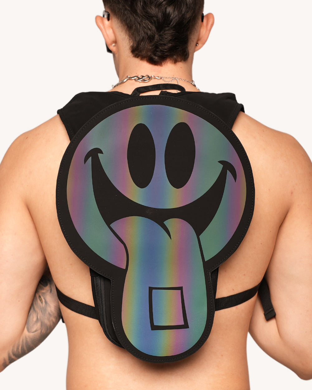 Happy Hour Rainbow Reflective Anti-Theft Hydration Pack - Image 34315836194999