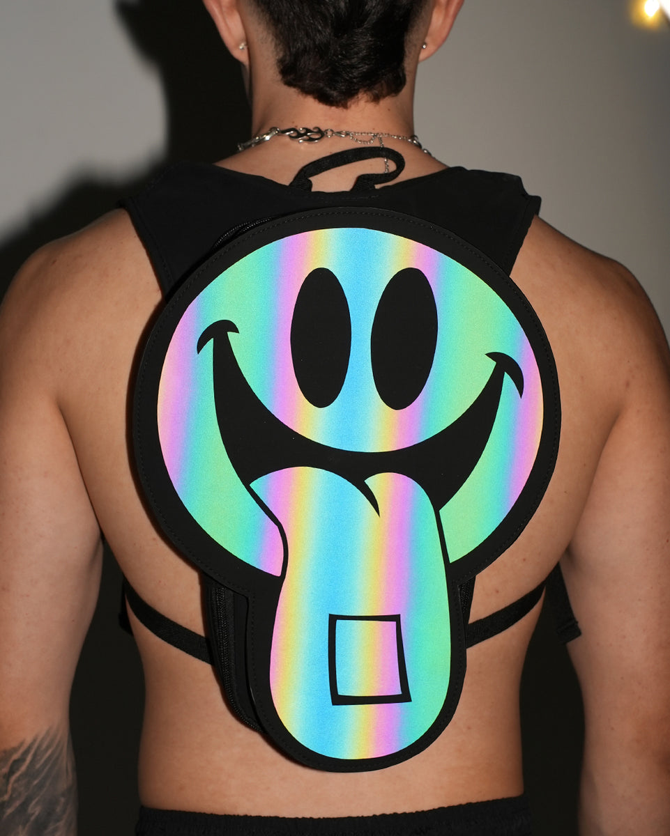 NWOT Anti-Theft Rainbow Reflective Hydration Pack Happy Hour Rainbow Reflective Anti-Theft Hydration Pack  main image 2