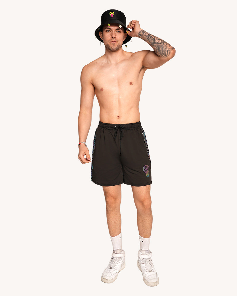 Happy Hour Rainbow Reflective Men's Shorts-Men