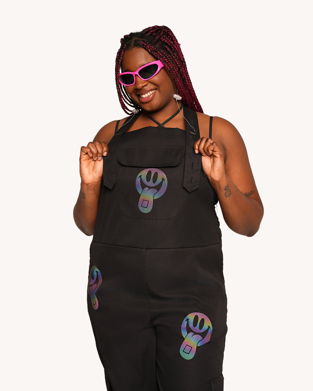 Happy Hour Rainbow Reflective Overalls - Image 34709894004919