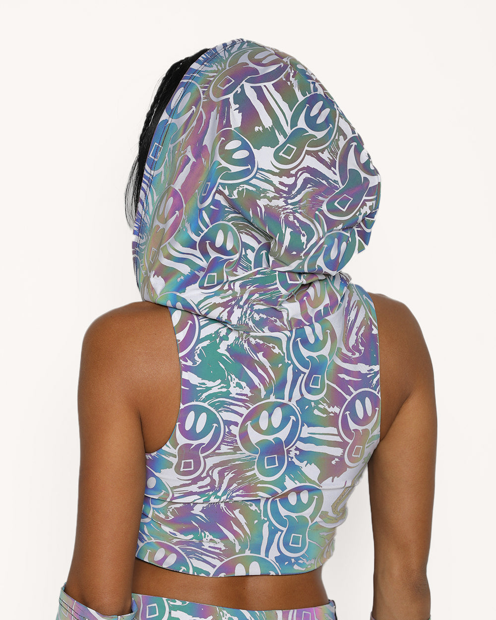 Happy Hour White Reflective O-Ring Top - Image 1